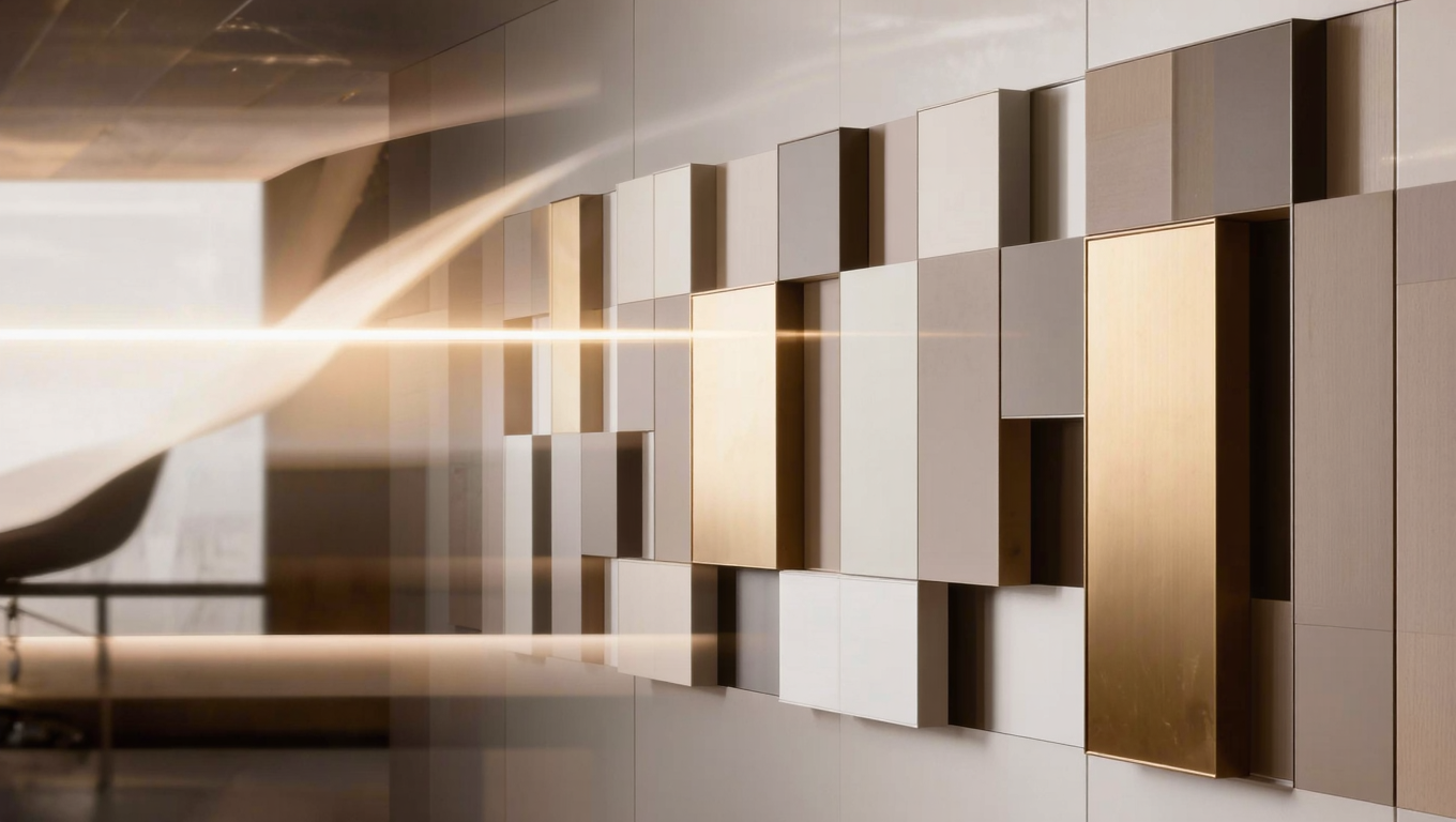 Illustration abstraite d’une stratégie de communication structurée.